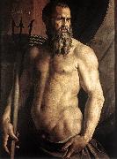 BRONZINO, Agnolo Portrait of Andrea Doria as Neptune df oil